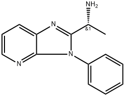 3H-Imidazo[4,5-b]pyridine-2-methanamine, α-methyl-3-phenyl-, (αR)- Structure