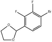 2-(4-Bromo-2,3-difluorophenyl)-1,3-dioxolane Structure