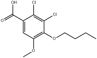 4-Butoxy-2,3-dichloro-5-methoxybenzoic acid Structure