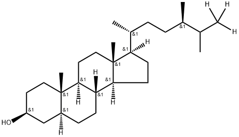 Ergostan-26,26,26-d3-3-ol, (3β,5α,24R)- Structure