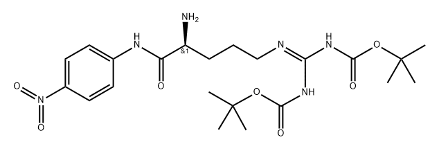 H-Arg(Boc)2-pNA Structure