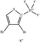 Potassium 3,4-dibromo-2-thienyltrifluoroborate Structure