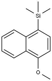 (4-methoxynaphthalen-1-yl)trimethylsilane 구조식 이미지