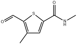 5-Formyl-N,4-dimethyl-2-thiophenecarboxamide Structure