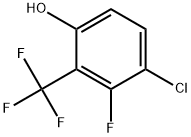 4-Chloro-3-fluoro-2-(trifluoromethyl)phenol Structure