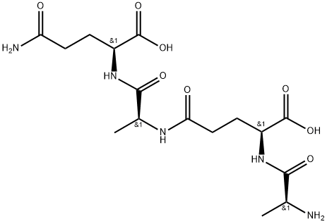 L-Glutamine, L-alanyl-L-γ-glutamyl-L-alanyl- Structure