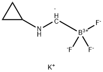 Borate(1-), [(cyclopropylamino)methyl]trifluoro-, potassium (1:1), (T-4)- 구조식 이미지