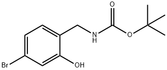 TERT-BUTYL (4-BROMO-2-HYDROXYBENZYL)CARBAMATE Structure