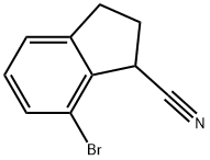 7-Bromo-2,3-dihydro-1H-indene-1-carbonitrile Structure