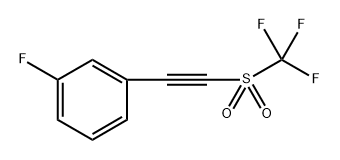 1-Fluoro-3-[2-[(trifluoromethyl)sulfonyl]ethynyl]benzene Structure