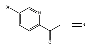 2-Pyridinepropanenitrile, 5-bromo-β-oxo- 구조식 이미지