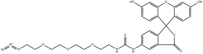 5-FITC-PEG3-azide 구조식 이미지