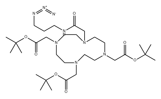Azido-Mono-aMide-DOTA-tris(t-butyl ester) Structure