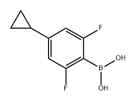 (4-cyclopropyl-2,6-difluorophenyl)boronic acid Structure