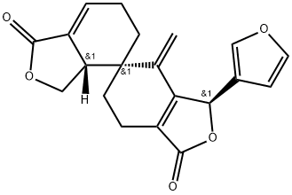 4,5'(1H,3.H)-Spirobi[isobenzofuran]-1,1'(4'H)-dione, 3-(3-furanyl)-3',3'a,5',6,6',7-hexahydro-4-methylene-, (3S,3'aS,4'R)- Structure