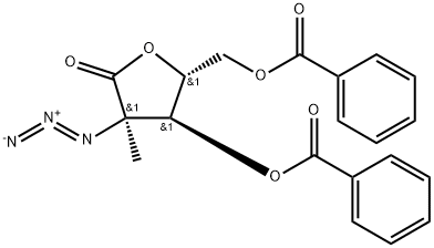 2-?Azido-3,5-di-O-benzoyl-?2-?deoxy-?2-?C-?methyl-D-?ribonic acid g-?lactone Structure