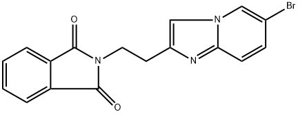 2-[2-(6-bromoimidazo[1,2-a]pyridin-2-yl)ethyl]-1Hisoindole-1,3(2H)-dione Structure