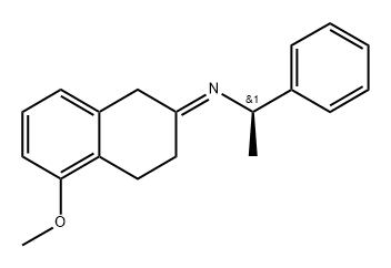 Benzenemethanamine, N-(3,4-dihydro-5-methoxy-2(1H)-naphthalenylidene)-α-methyl-, (αR)- 구조식 이미지