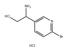 2-amino-2-(6-bromopyridin-3-yl)ethan-1-ol dihydrochloride 구조식 이미지