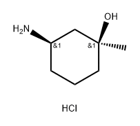 (1S,3R)-3-Amino-1-methyl-cyclohexanol hydrochloride Structure