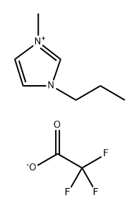 1H-Imidazolium, 1-methyl-3-propyl-, 2,2,2-trifluoroacetate (1:1) 구조식 이미지