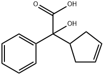 Benzeneacetic acid, α-3-cyclopenten-1-yl-α-hydroxy- Structure