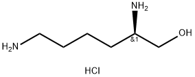 1-Hexanol, 2,6-diamino-, hydrochloride (1:2), (2R)- Structure