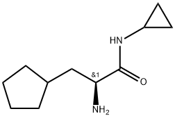 CyclopentanepropanaMide, α-aMino-N-cyclopropyl-, (αS)- 구조식 이미지