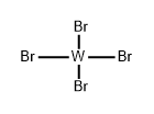 Tungsten bromide (WBr4), (T-4)- (9CI) Structure