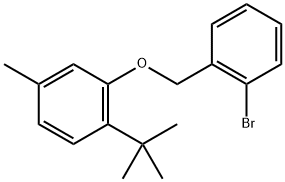 2-[(2-Bromophenyl)methoxy]-1-(1,1-dimethylethyl)-4-methylbenzene Structure