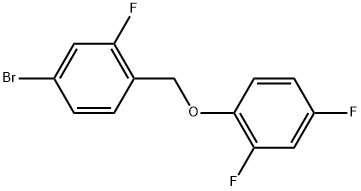 Benzene, 4-bromo-1-[(2,4-difluorophenoxy)methyl]-2-fluoro- Structure