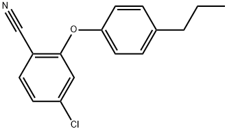 4-Chloro-2-(4-propylphenoxy)benzonitrile Structure