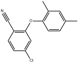 4-Chloro-2-(2,4-dimethylphenoxy)benzonitrile Structure