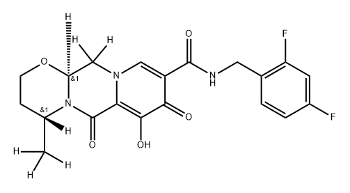 Dolutegravir D6 구조식 이미지