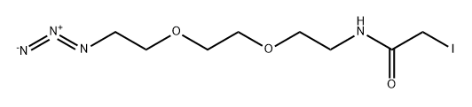 Azido-PEG2-iodoacetamide Structure