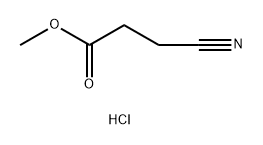 Propanoic acid, 3-cyano-, methyl ester, hydrochloride (1:1) 구조식 이미지