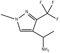 1H-Pyrazole-4-methanamine, α,1-dimethyl-3-(trifluoromethyl)- Structure