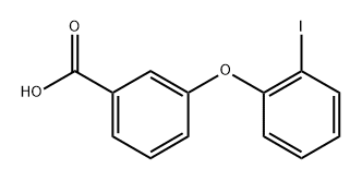 3-(2-iodophenoxy)benzoic acid 구조식 이미지