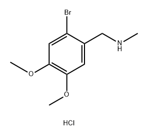 (2-bromo-4,5-dimethoxyphenyl)methyl](methyl)amine hydrochloride Structure