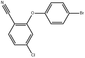 2-(4-Bromophenoxy)-4-chlorobenzonitrile Structure