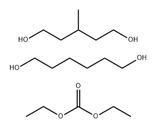 1,6-헥산디올및3-메틸-1,5-펜탄디올을갖는디에틸카보네이트중합체 구조식 이미지