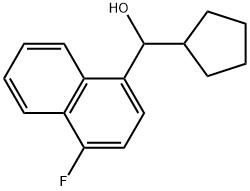 α-Cyclopentyl-4-fluoro-1-naphthalenemethanol Structure