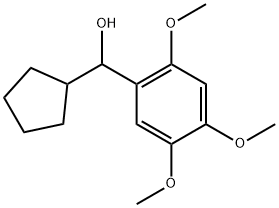 α-Cyclopentyl-2,4,5-trimethoxybenzenemethanol Structure