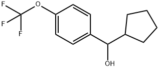 α-Cyclopentyl-4-(trifluoromethoxy)benzenemethanol Structure