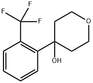 4-(2-(trifluoromethyl)phenyl)tetrahydro-2H-pyran-4-ol Structure