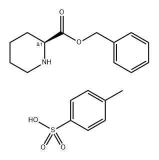 S-2-Piperidinecarboxylic acid benzyl ester TOS 구조식 이미지