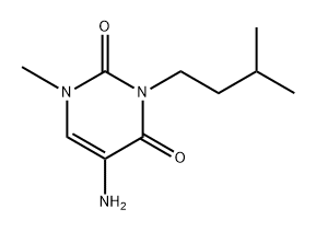 5-Amino-3-isopentyl-1-methylpyrimidine-2,4(1h,3h)-dione Structure