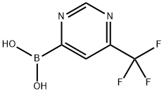 (6-(Trifluoromethyl)pyrimidin-4-yl)boronic acid Structure