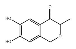 6,7-Dihydroxy-3-methylisochroman-4-one Structure