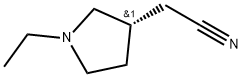 (S)-(1-ethylpyrrolidin-3-yl)acetonitrile Structure